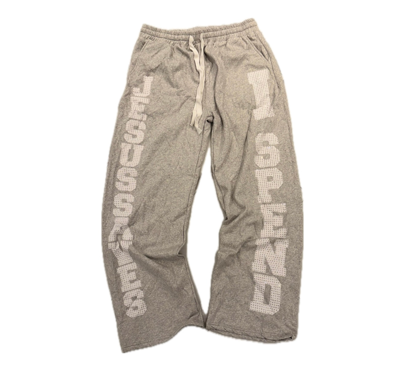 JSIS Rhinestone Sweatpants “Grey”