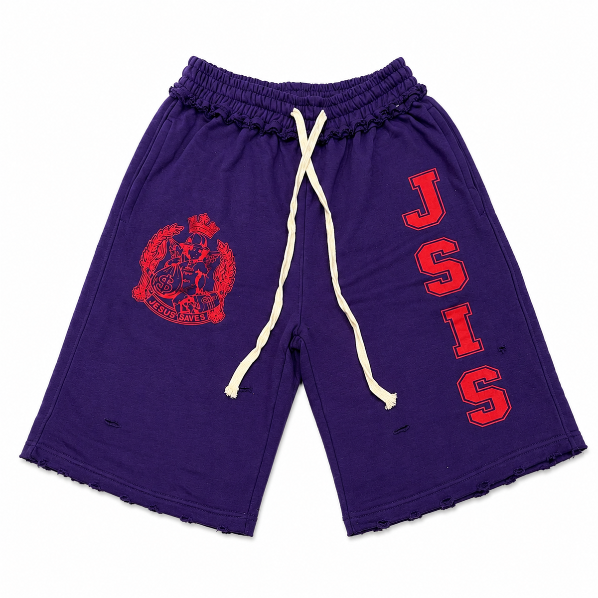 JSIS 3/4’s Shorts Purple & Red